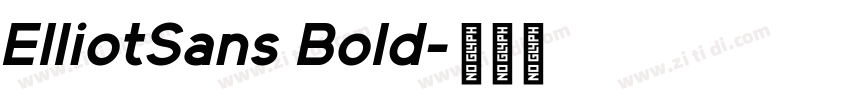 ElliotSans Bold字体转换